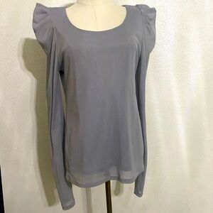 Vivienne Tam Long Sleeve Mesh Top, size XL